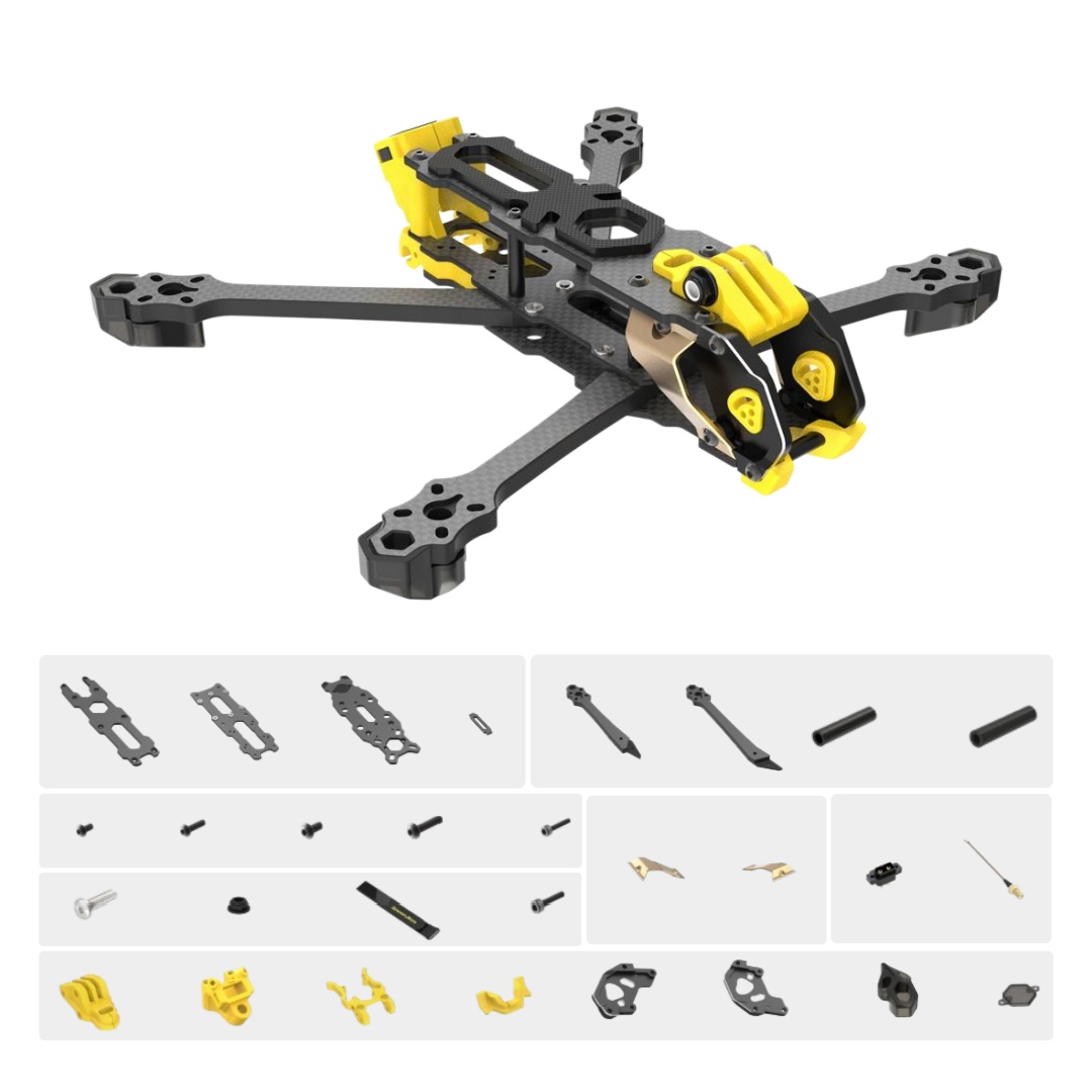 Carbon Fiber Drone Frame - Mario 5 Frame Kit DC /