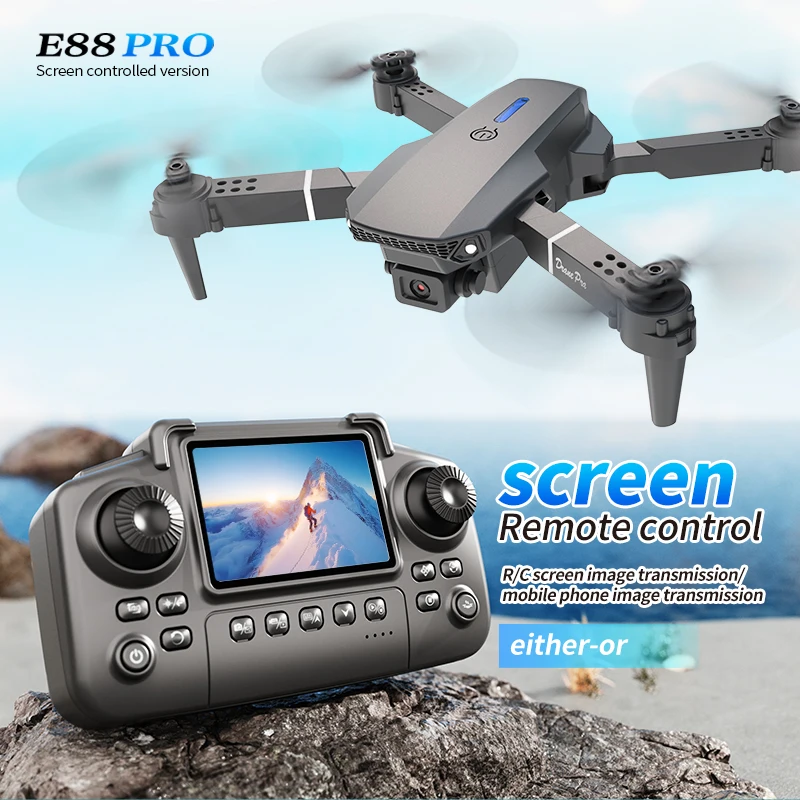 Brushed Drone Motor - Professional E88 PRO Drone with Screen