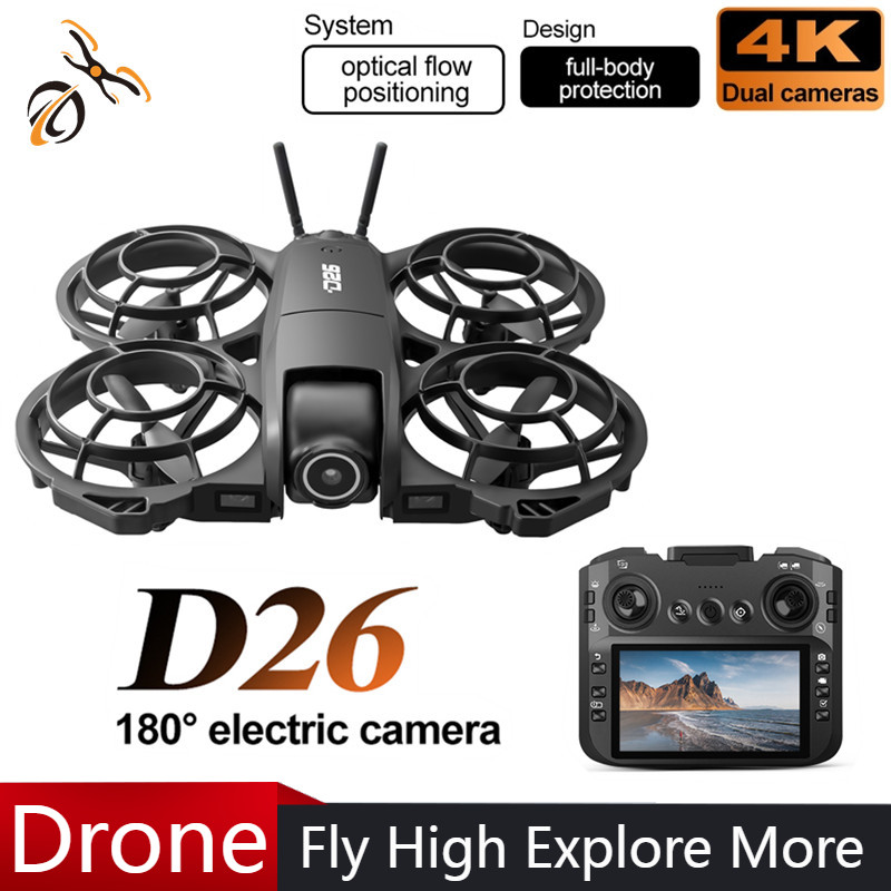 Brushed Drone Motor - D26 Drone 4K Aerial HD 180°