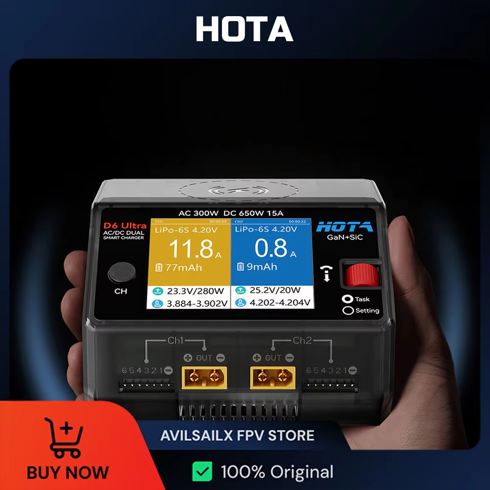 HOTA D6 Ultra GaN+SiC Dual Cha - Balance Charger Rc review and price