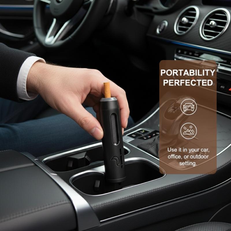 Portable Car Ashtray No-Fall A - Smoke Stopper review and price