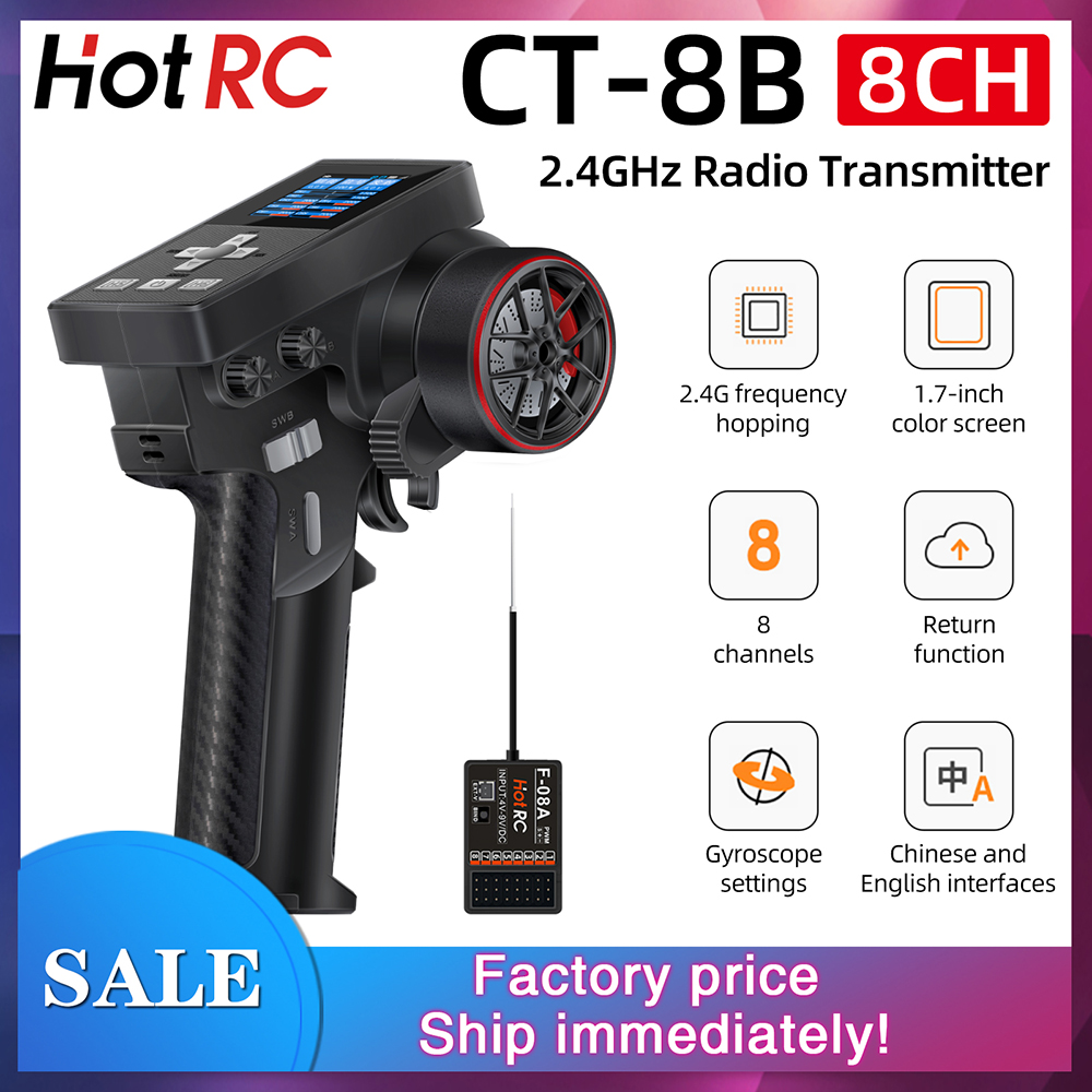 NEW HotRC CT-8B 8CH Radio Tran - Radio Transmitter 2.4Ghz review and price