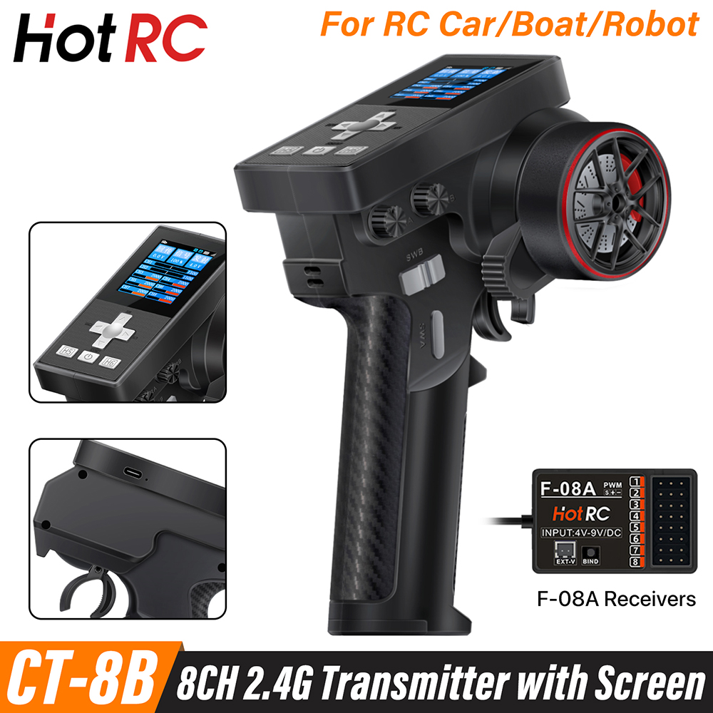 NEW HotRC CT-8B 8CH Radio Tran - Radio Transmitter 2.4Ghz review and price