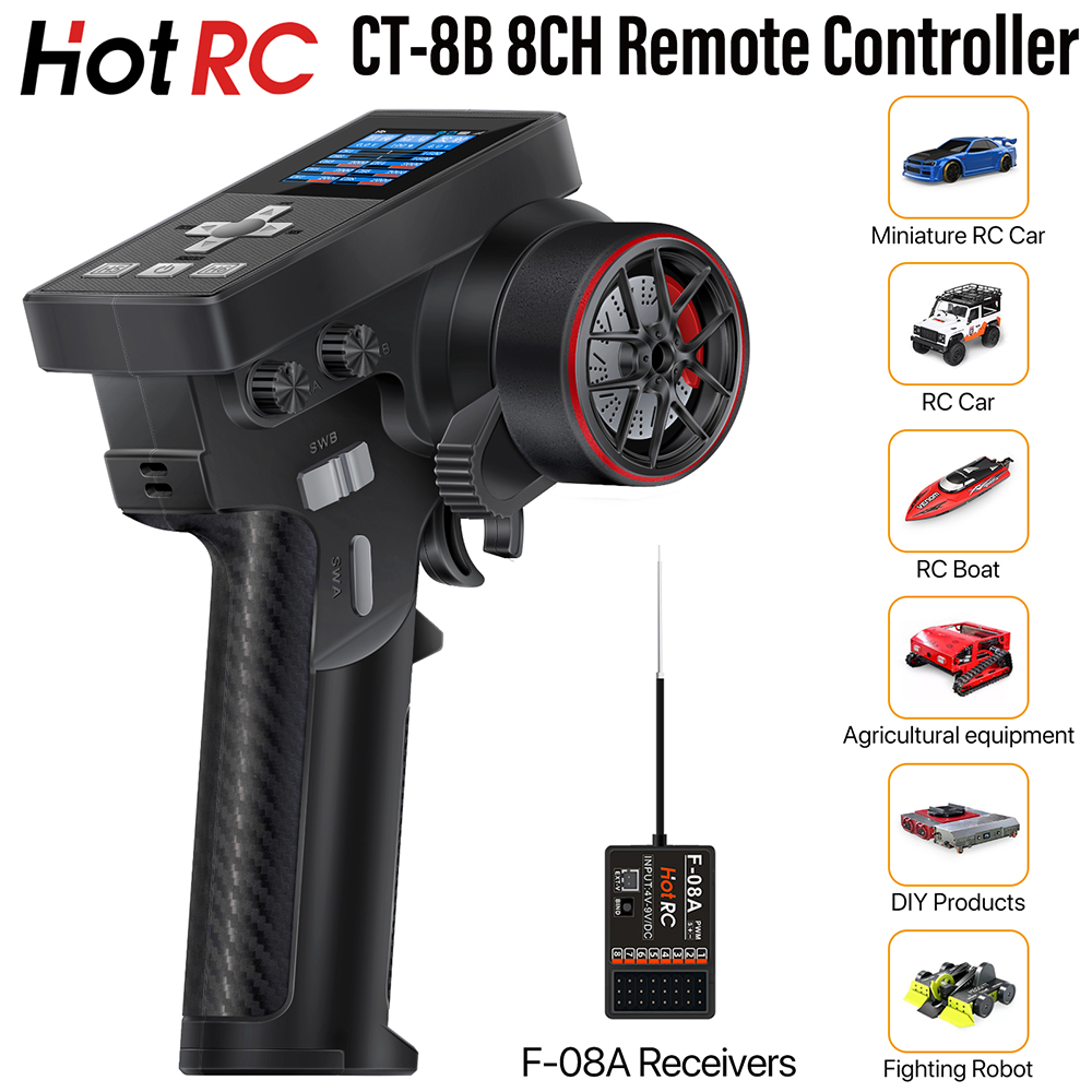 NEW HotRC CT-8B 8CH Radio Tran - Radio Transmitter 2.4Ghz review and price