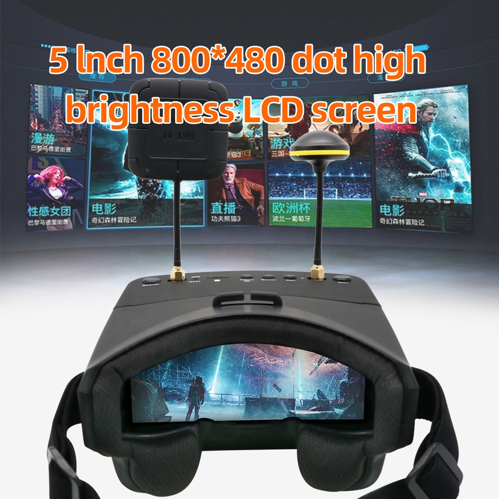 EV800D 5.8G 40CH 5 Inch 800*48 - Fpv Goggles review and price