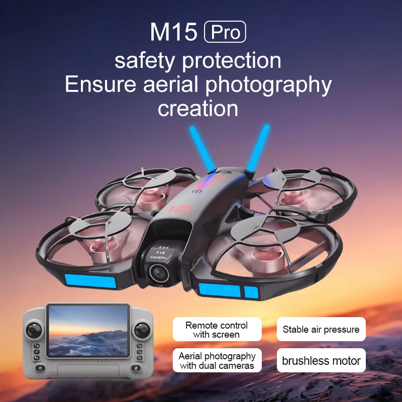 2026 New M15 FPV Drone with Sc - Brushed Drone Motor review and price