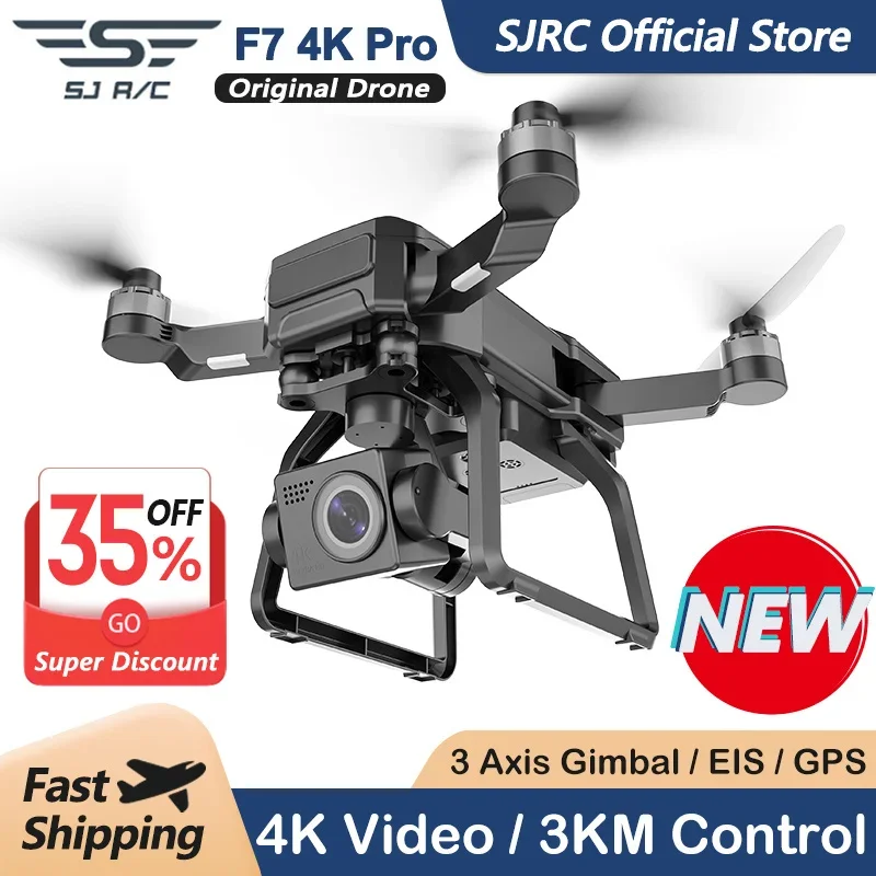 SJRC F7 4K PRO Camera Drone GP - Drone Gimbal review and price