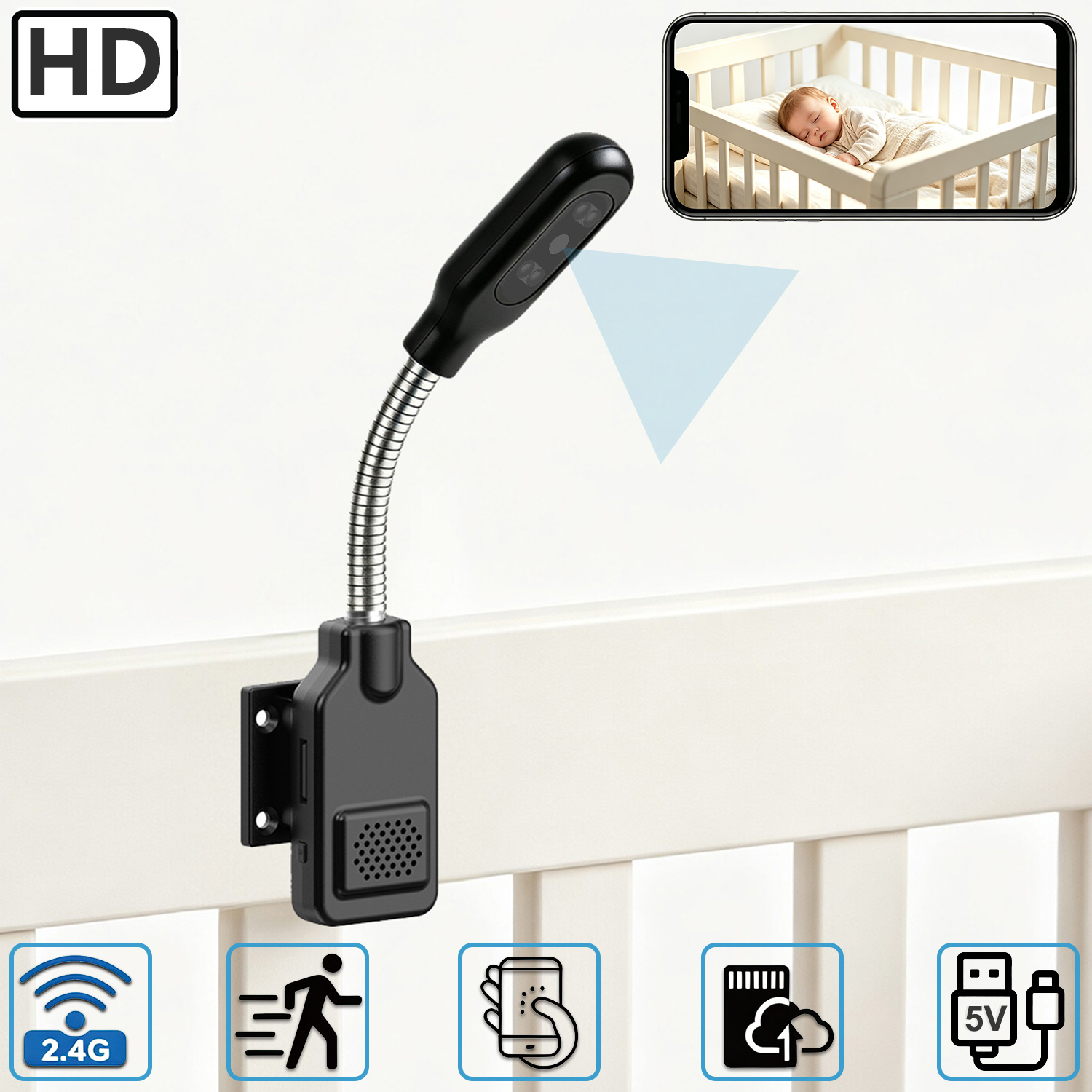 Flexible Gooseneck Baby Pet Mo - Hd Zero Camera review and price
