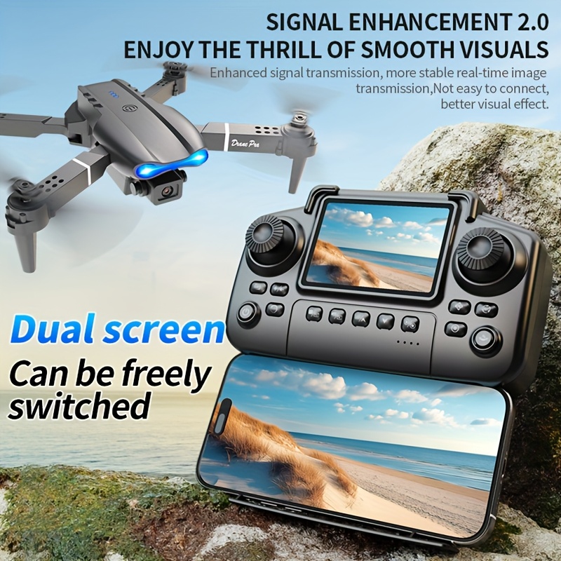 2026 Upgraded E99 PRO MAX Fold - Brushed Drone Motor review and price