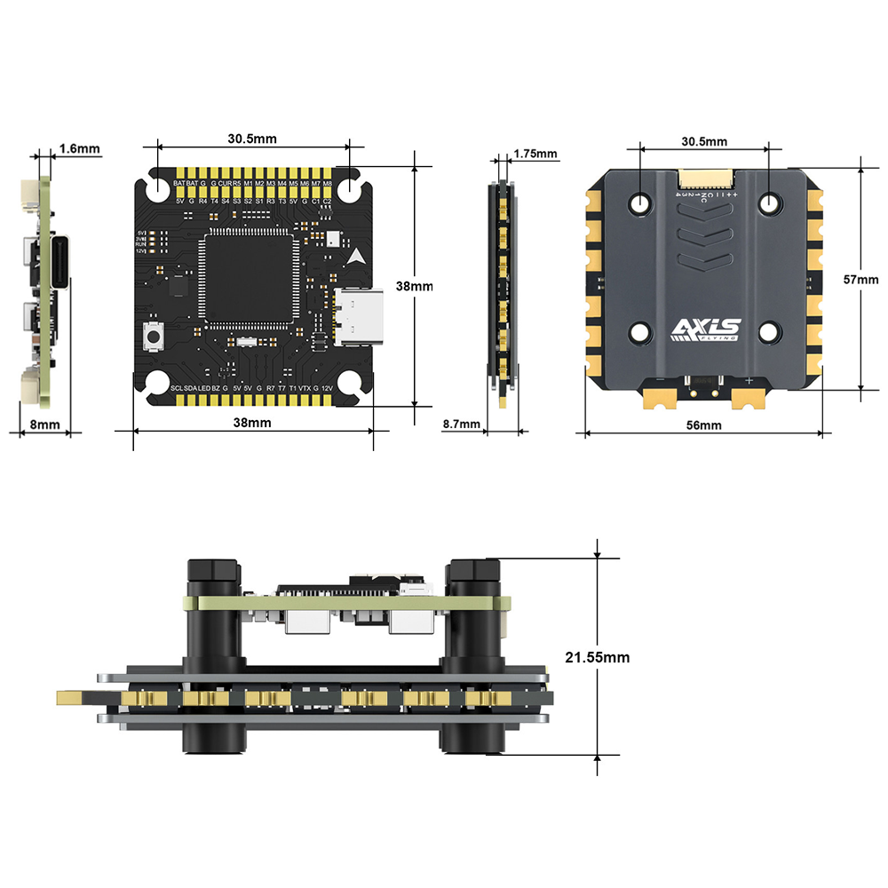 Axisflying Argus Pro ECO F722  - 4 In 1 Esc review and price