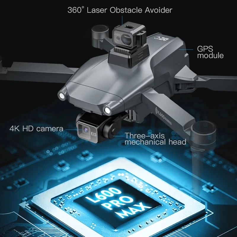 L600 PRO MAX GPS Drone Profess - Brushed Drone Motor review and price