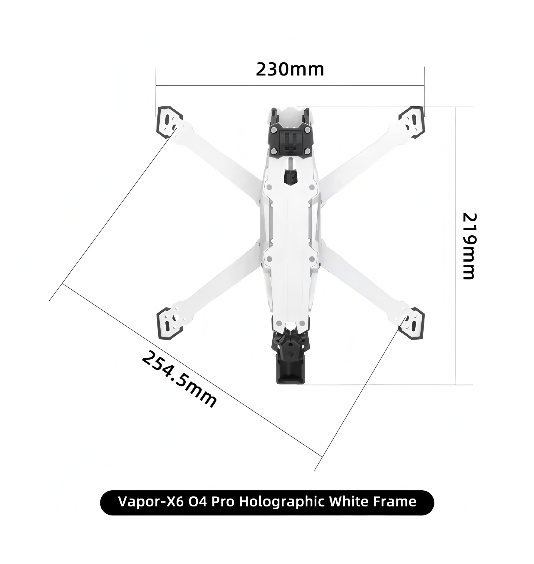 GEPRC Vapor D5/x5/x6 O4 Pro Fr - Carbon Fiber Drone Frame review and price