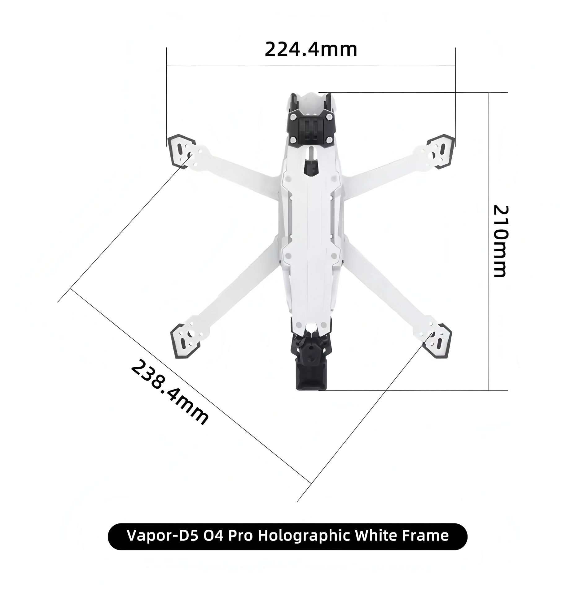 GEPRC Vapor D5/x5/x6 O4 Pro Fr - Carbon Fiber Drone Frame review and price
