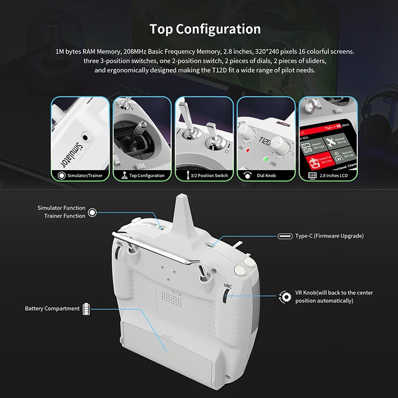RadioLink T12D 12-Channel 2.4G - Radio Transmitter 2.4Ghz review and price