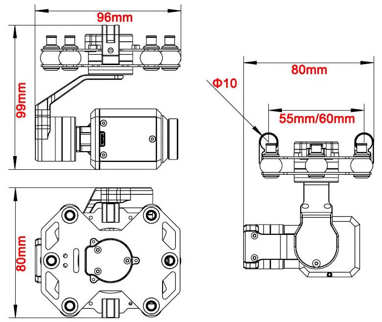 Tarot TL3T20 3-axis Gimbal 640 - Drone With Camera review and price