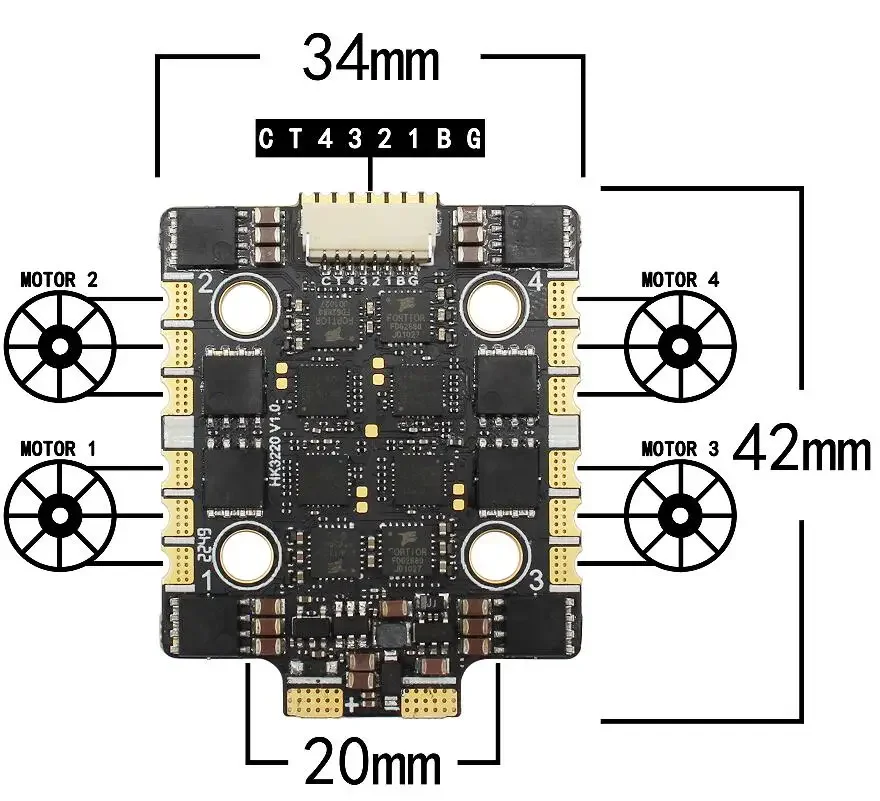 2-6S Lipo KM55 KM60 ESC 55A 60 - F405 Flight Controller review and price